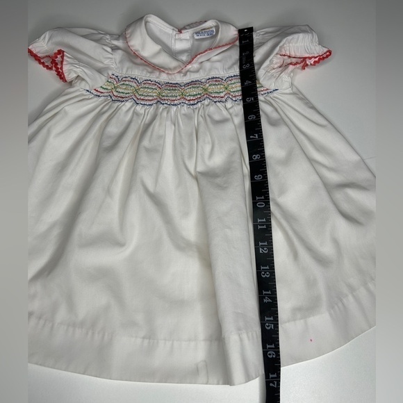 Vintage Cherubs Dress Baby Girls Size 18 months Smocked - Picture 4 of 10